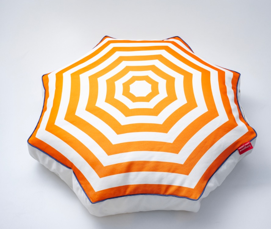 Sun Umbrella Havuz Pufu 130×130×20 cm | Dış Mekan ve Havuz Minderi / Orange