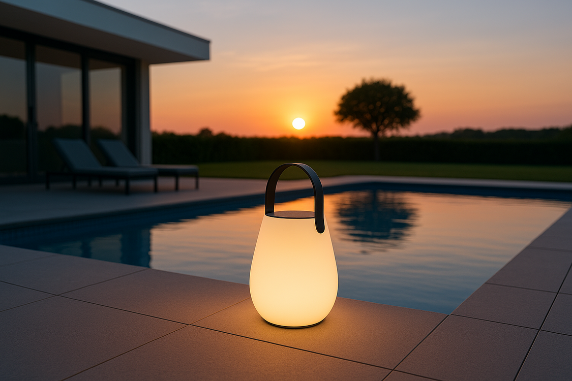 livingstore LUNA Solar & type C Şarjlı Su Geçirmez Dış Mekân lamba