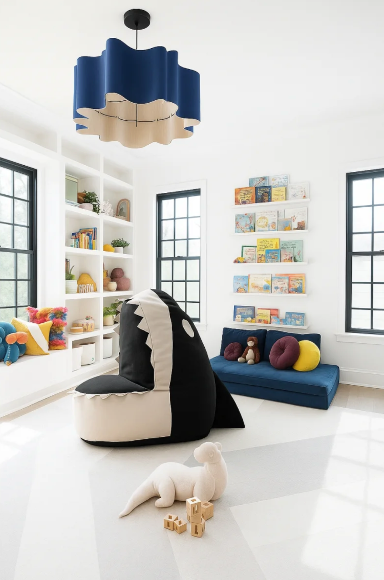 Puf Shark Köpekbalığı Oturma Minderi 80×120×100 Cm