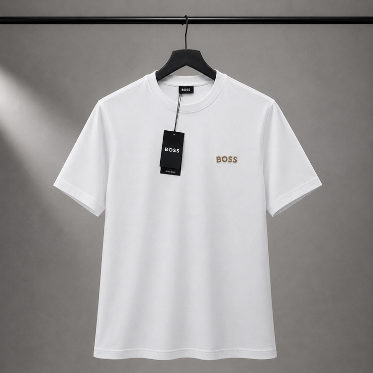 Boss Beyaz Kalın Kumaş Oversize Tshirt
