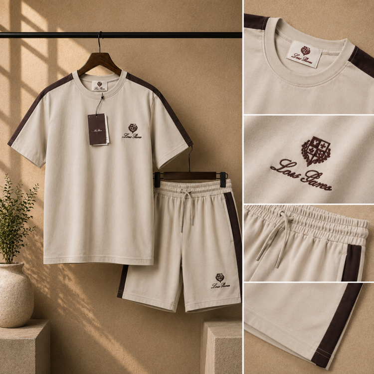 Loro Piana Şort + Tshirt Takım