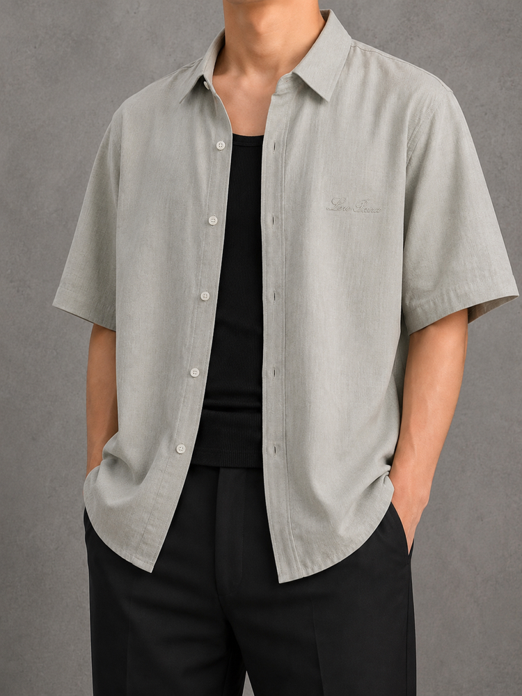 Loro Piana Keten Oversize Premium Gömlek