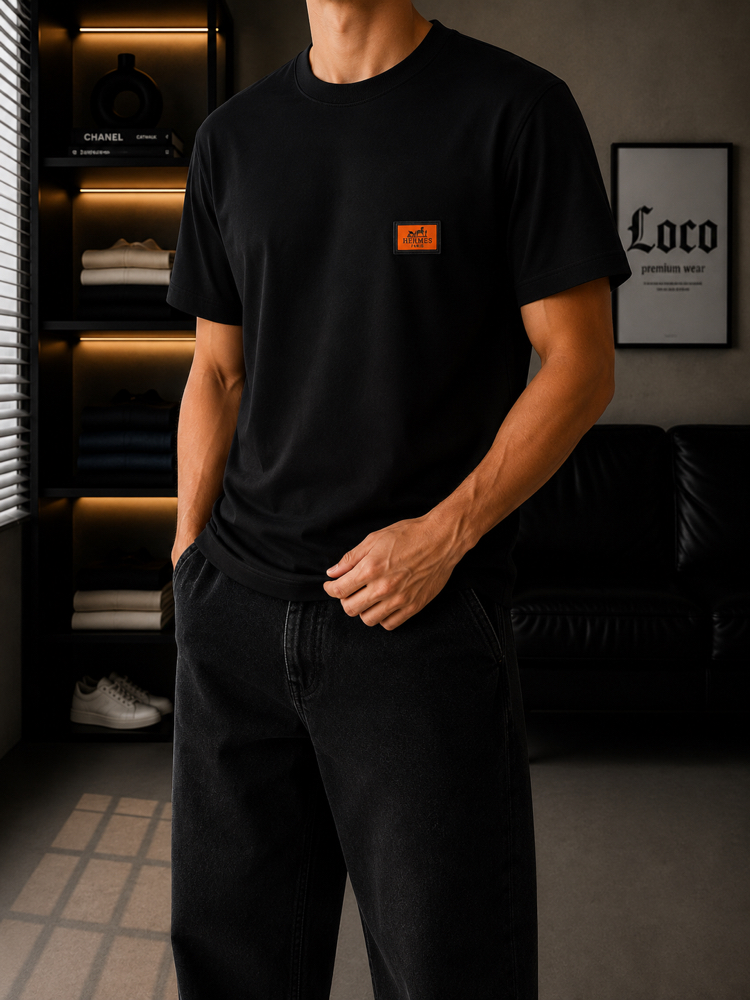 Hermes Siyah Premium Tshirt