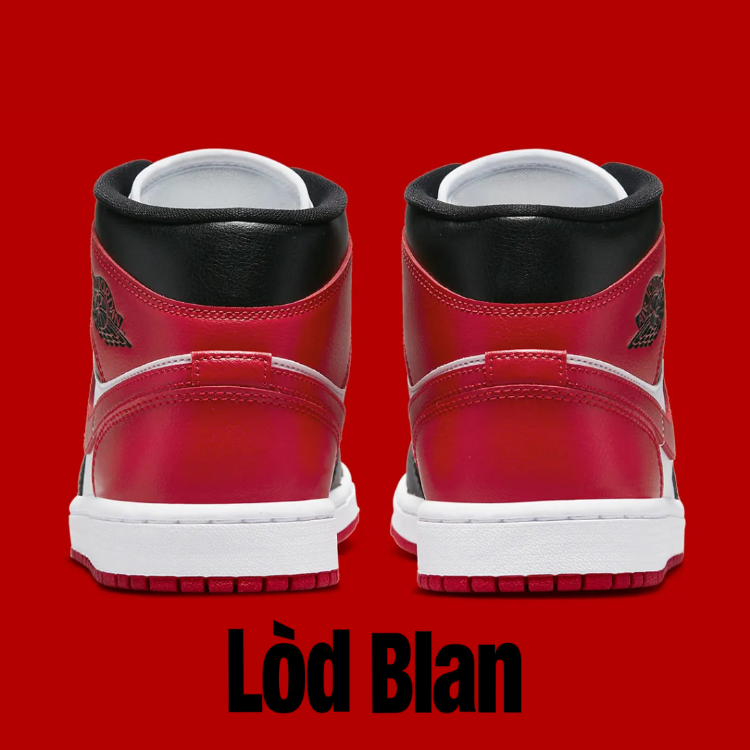 Nike Air Jordan 1 Mid "Alternate Bred Toe"