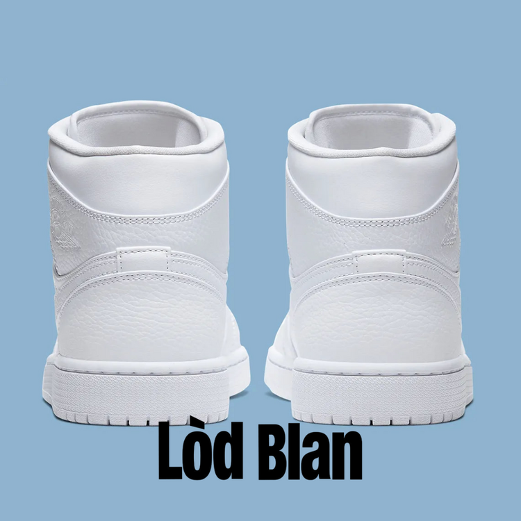 Nike Air Jordan 1 Mid Triple White