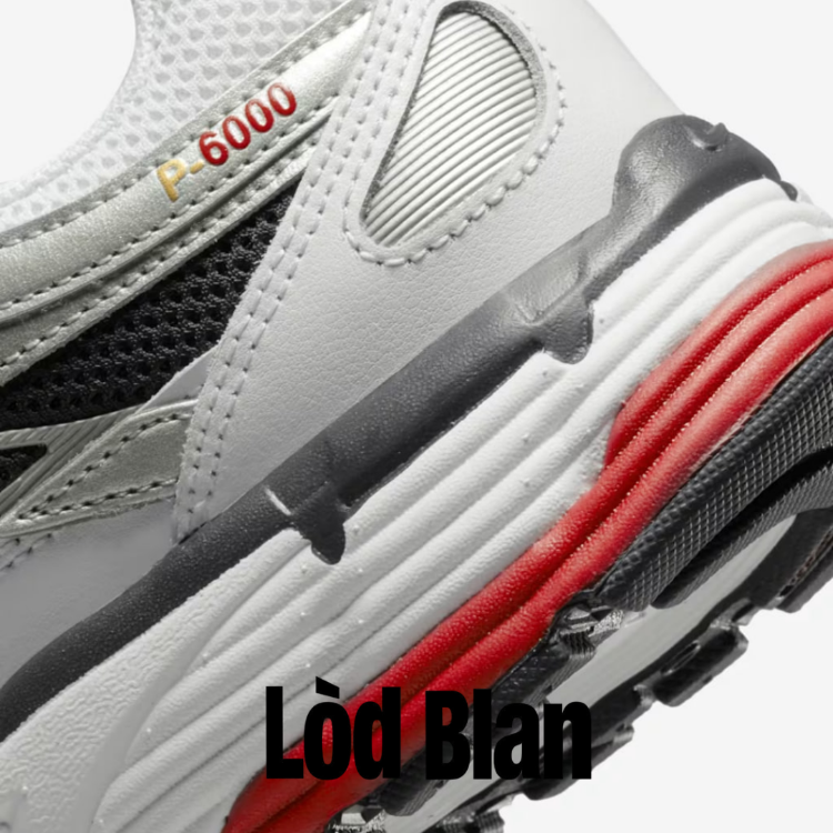 Nike P6000 White Gold Red