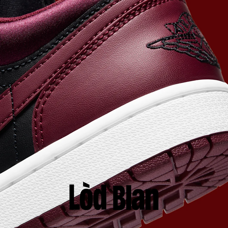 Nike Air Jordan 1 Low “Dark Beetroot” Gold Charms
