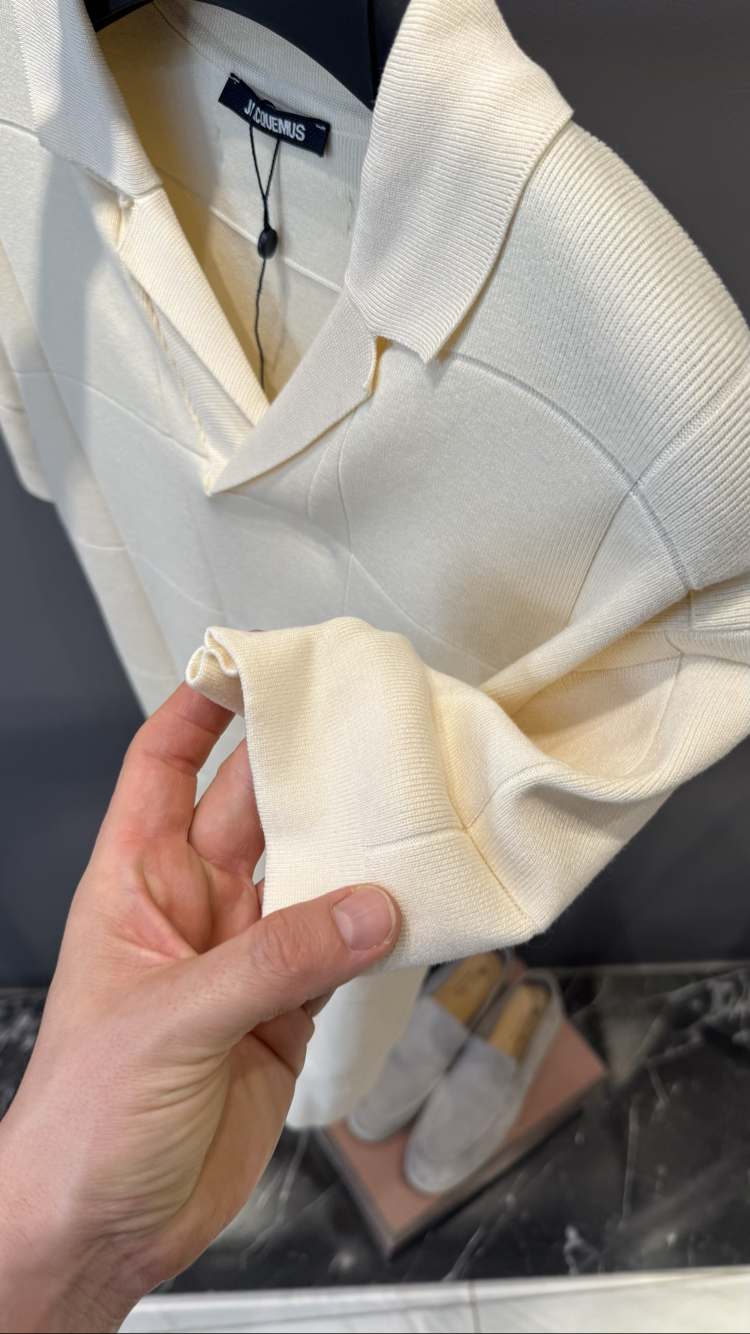 JACQUEMUS Polo Ecru