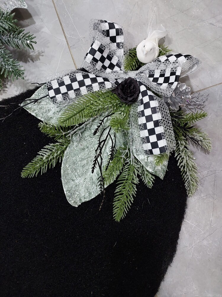 Beyaz Temalı  Garland Kapı  Süsü+Paspas