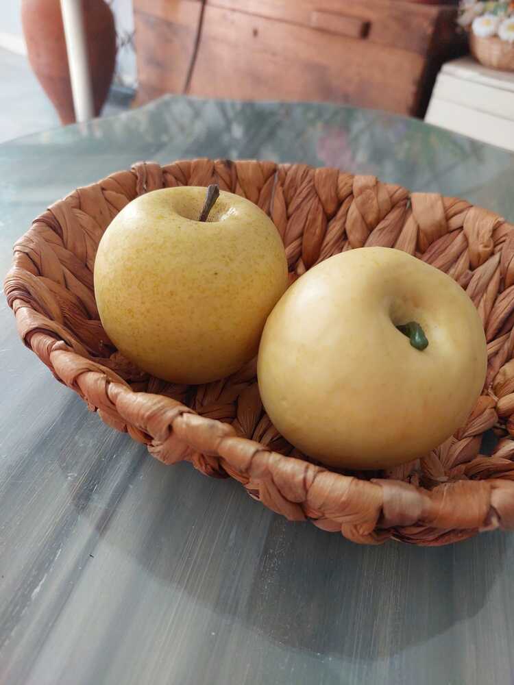 Yapay Elma Beyaz 8 cm 1 Adet, Yapay Meyve