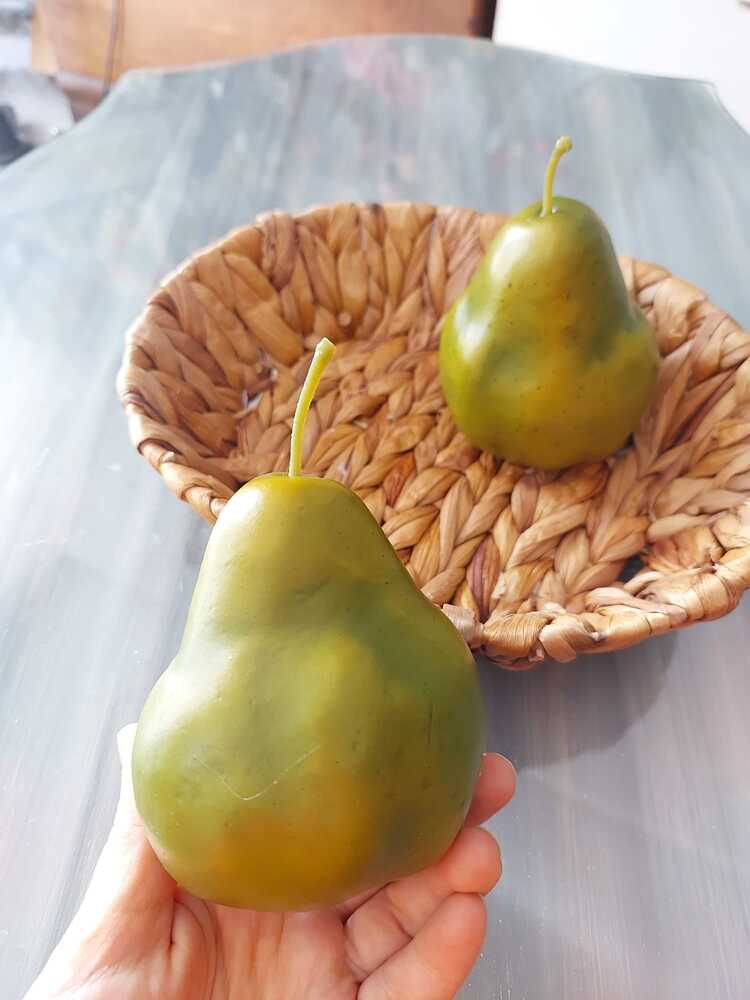Yapay Yeşil Armut 10 cm 1 Adet, Yapay Meyve