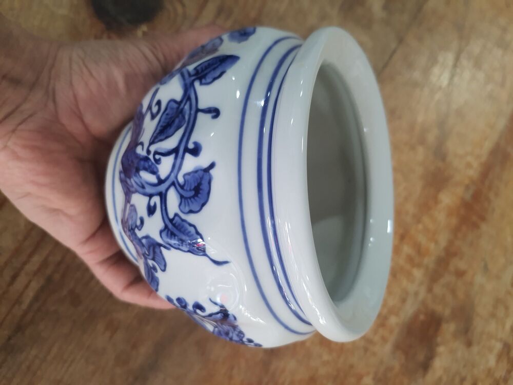 Blue Blanc Vazo 10x13 cm 