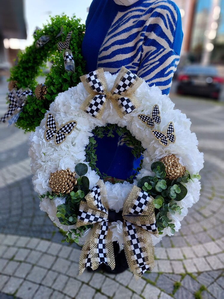 Bahar Dali Temalı Tam Tür Kapı  Süsü  60 cm