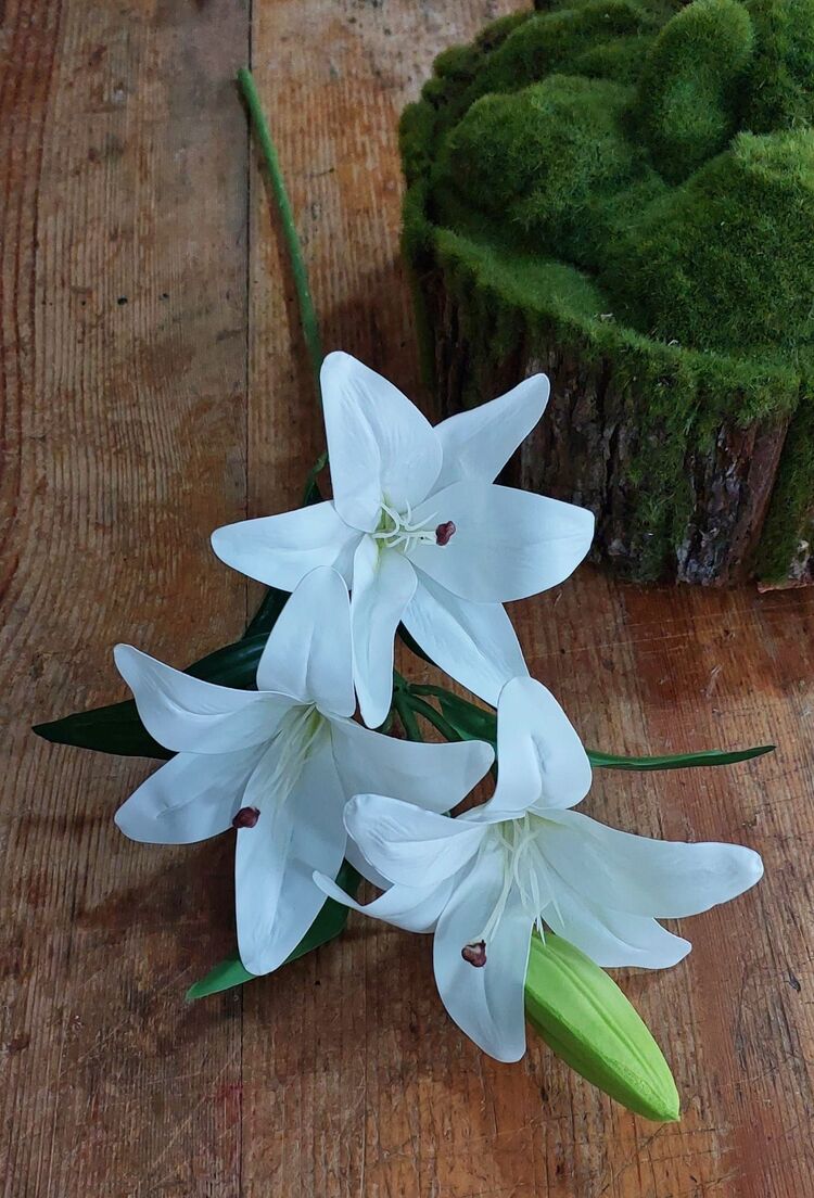 Islak Lilyum 3 çicekli 75 cm 