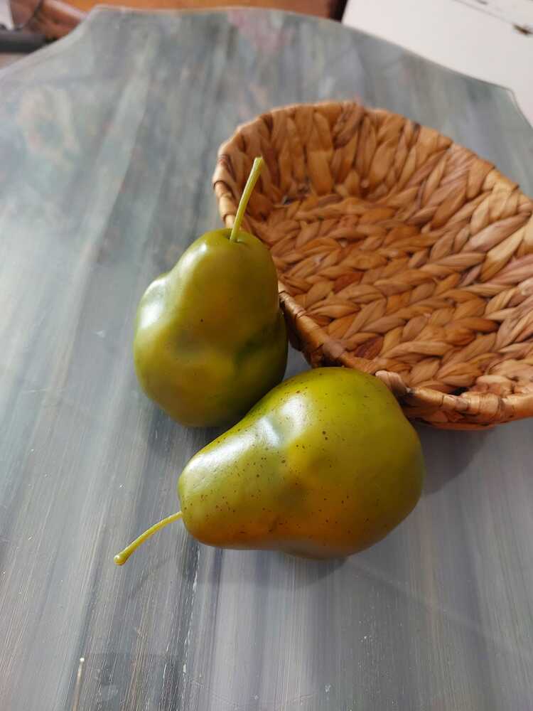 Yapay Yeşil Armut 10 cm 1 Adet, Yapay Meyve