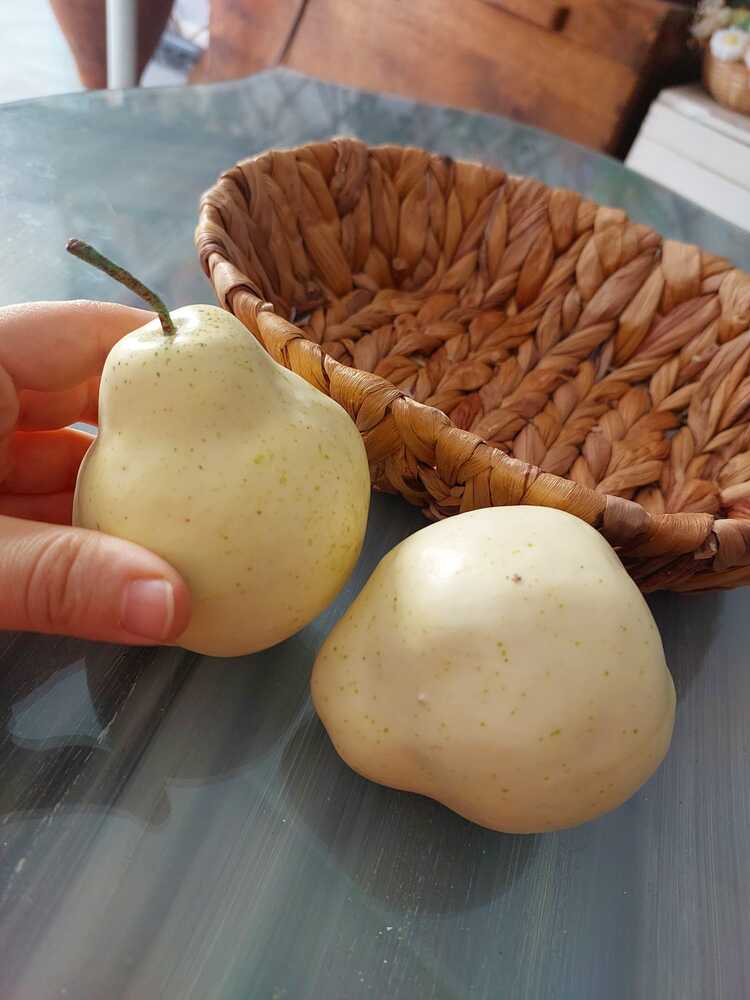 Yapay Armut Beyaz 1 Adet, Yapay Meyve
