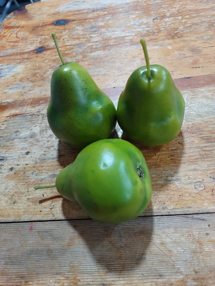 Yapay Yeşil Armut 10 cm 1 Adet, Yapay Meyve