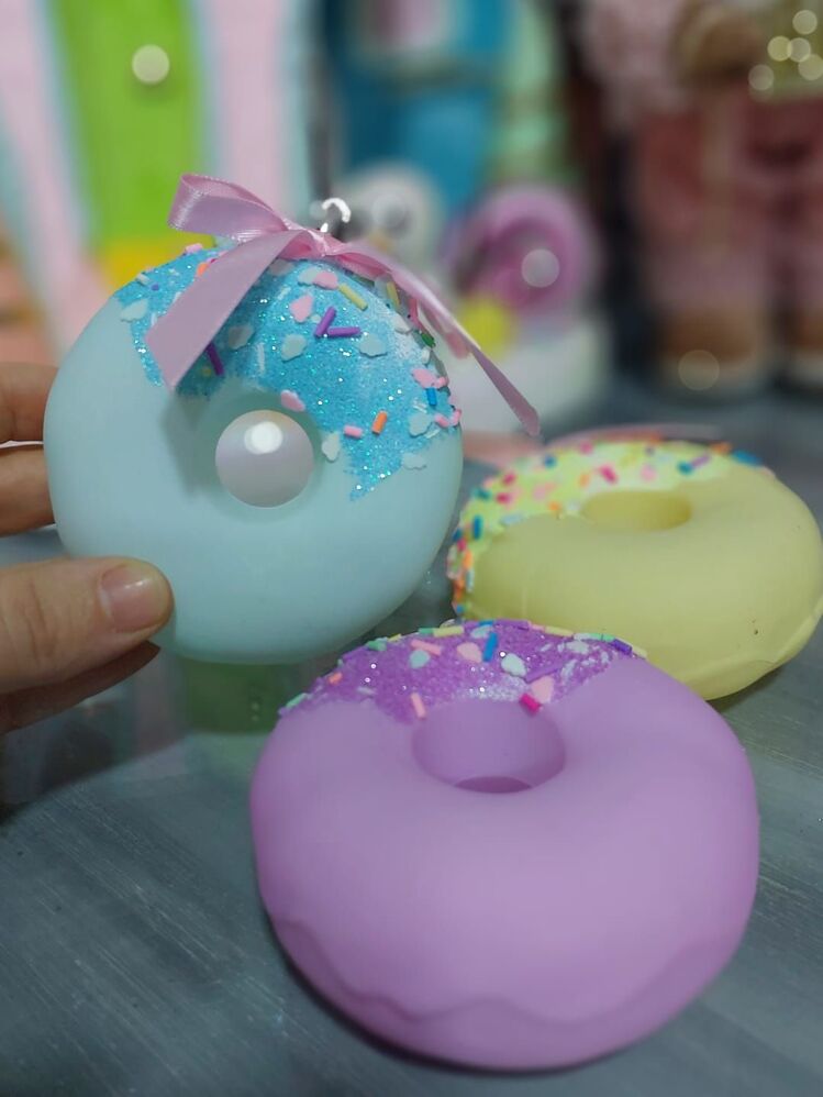 Yılbaşı Ğaç Süsü 3 lü Donut 9 cm