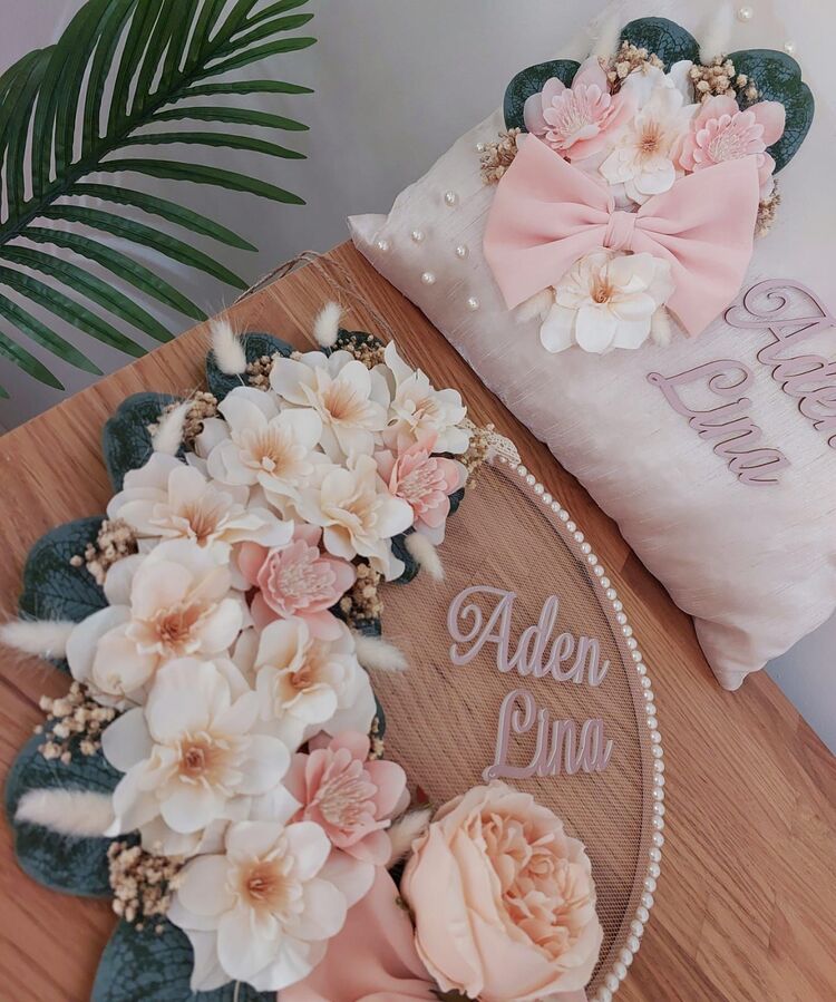 Fresh Somon Set, Kapı Süsü ve Taki Yastığı 