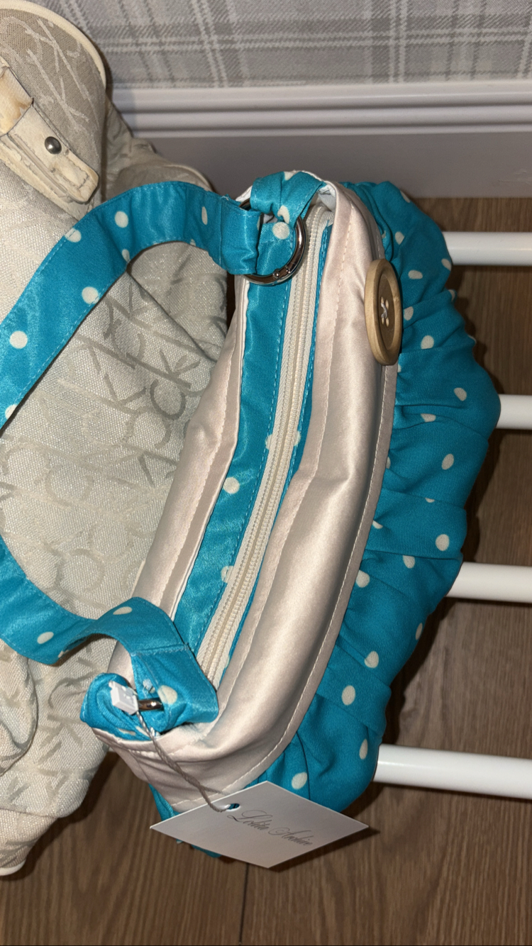 Tiffany Saf İpek Button Bag
