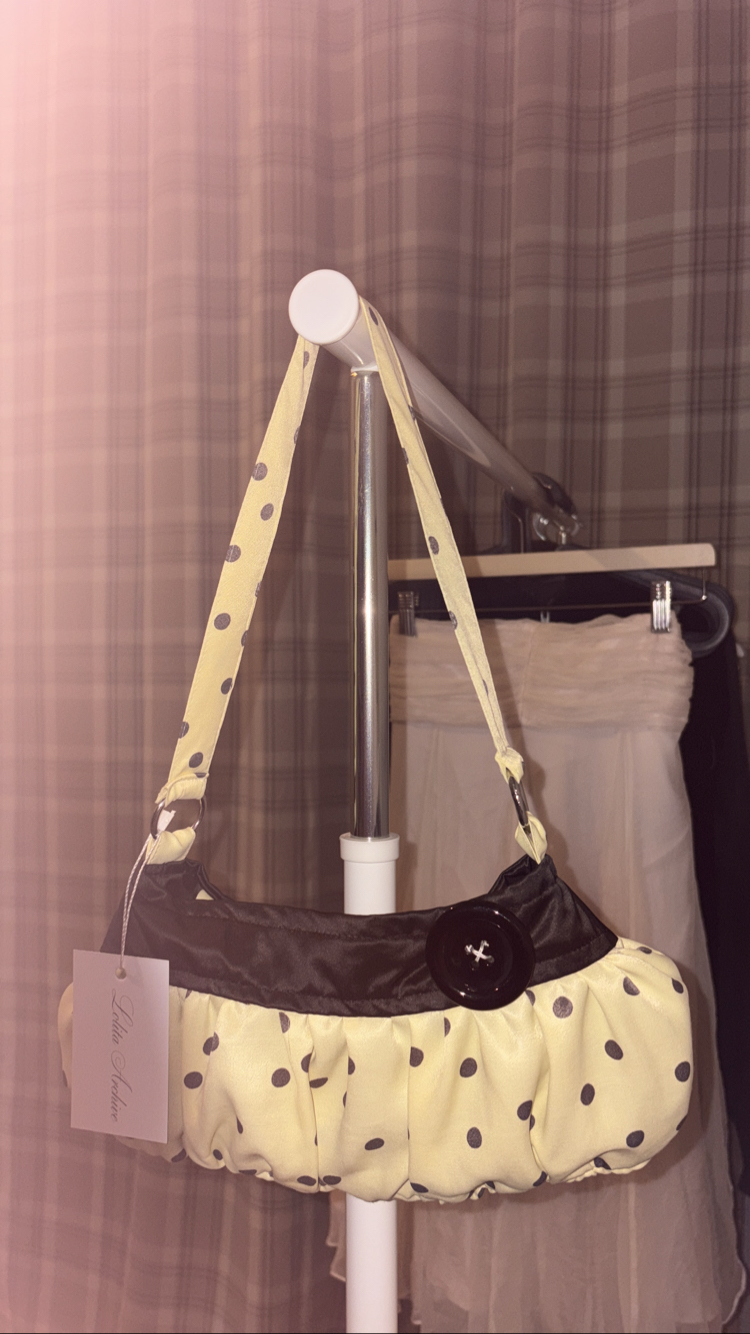 Butter Yellow Button Bag