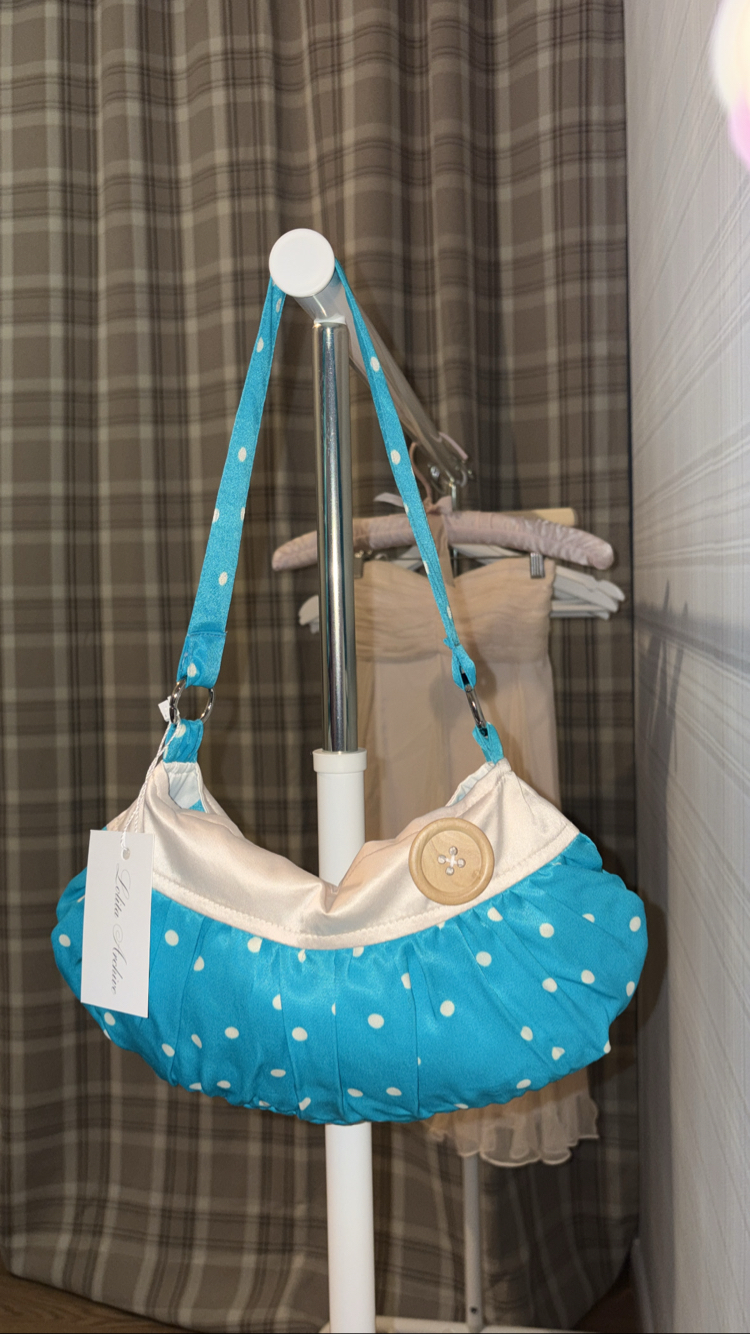 Tiffany Saf İpek Button Bag