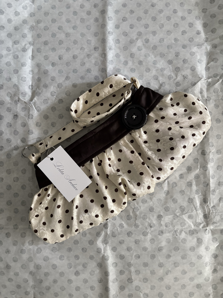 %100 Silk Button Bag