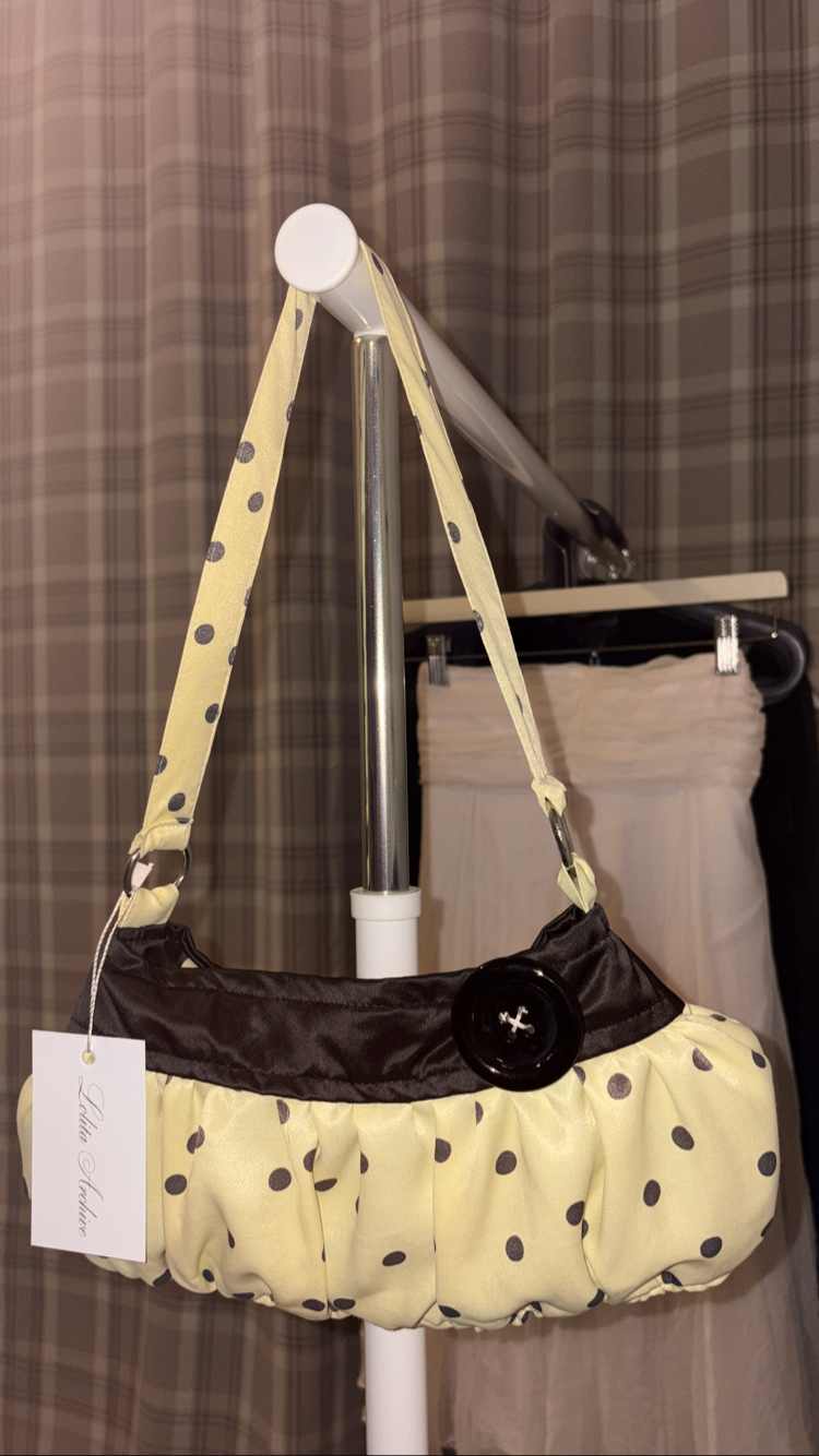 Butter Yellow Button Bag