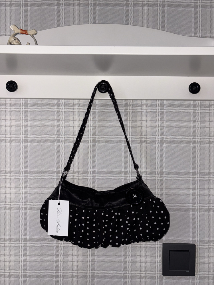 Viscose Button Bag 