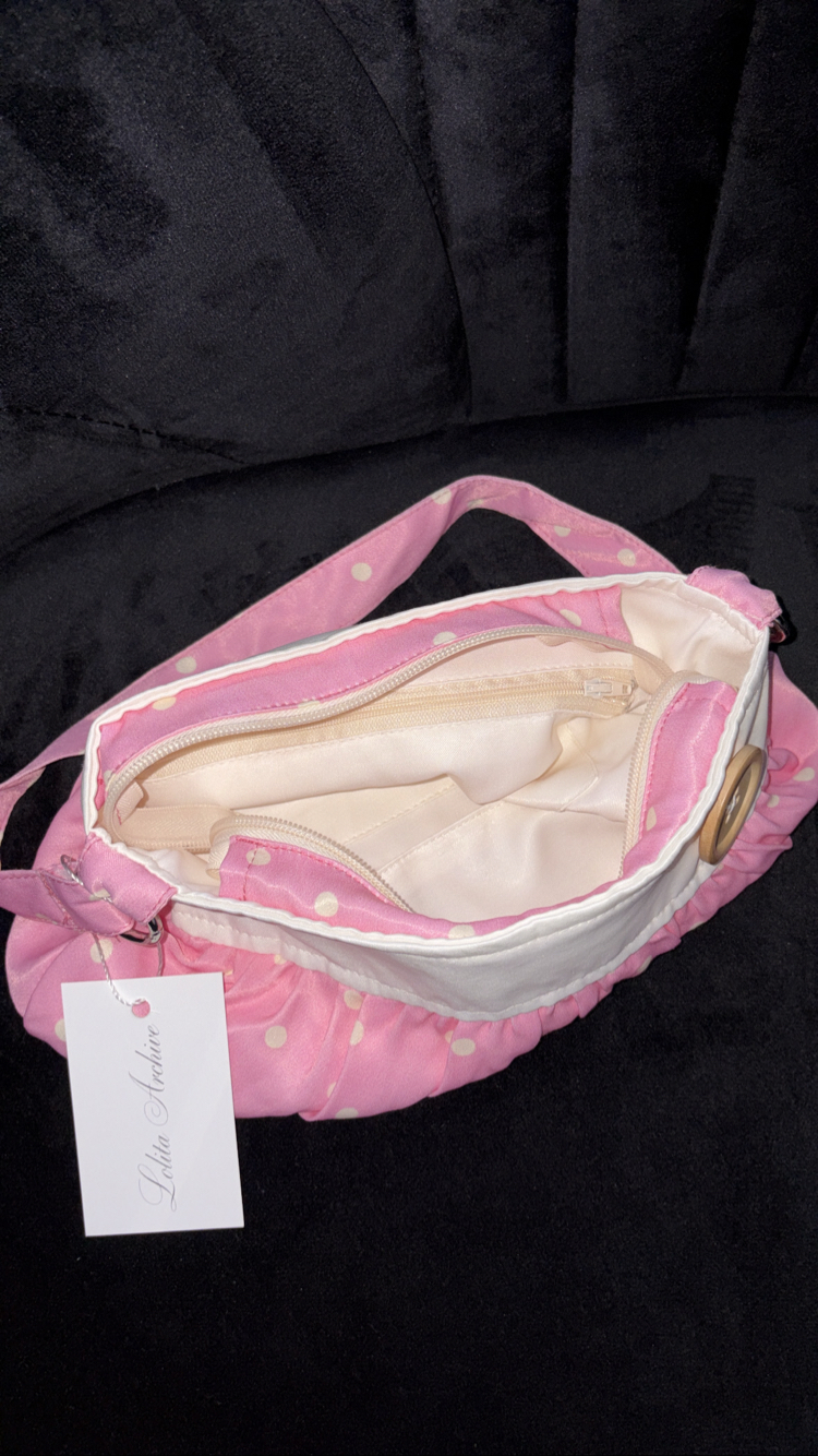 Cindy Pink Button Bag
