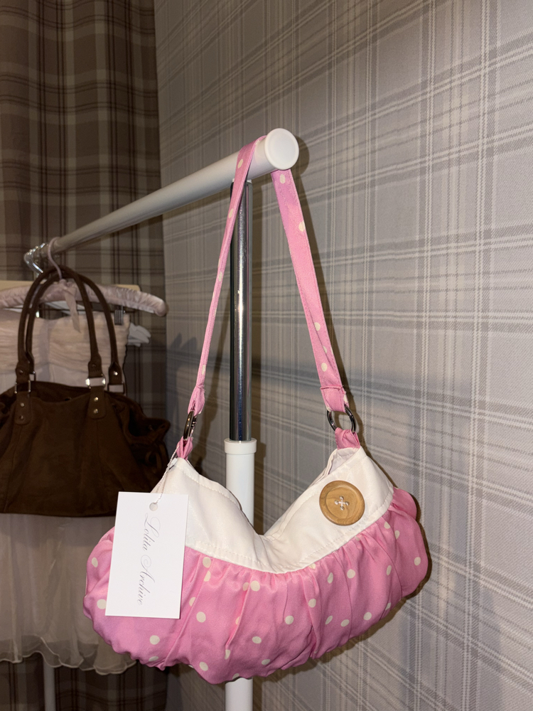Cindy Pink Button Bag
