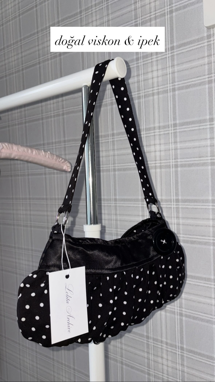 Viscose Button Bag 