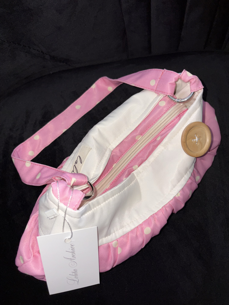 Cindy Pink Button Bag