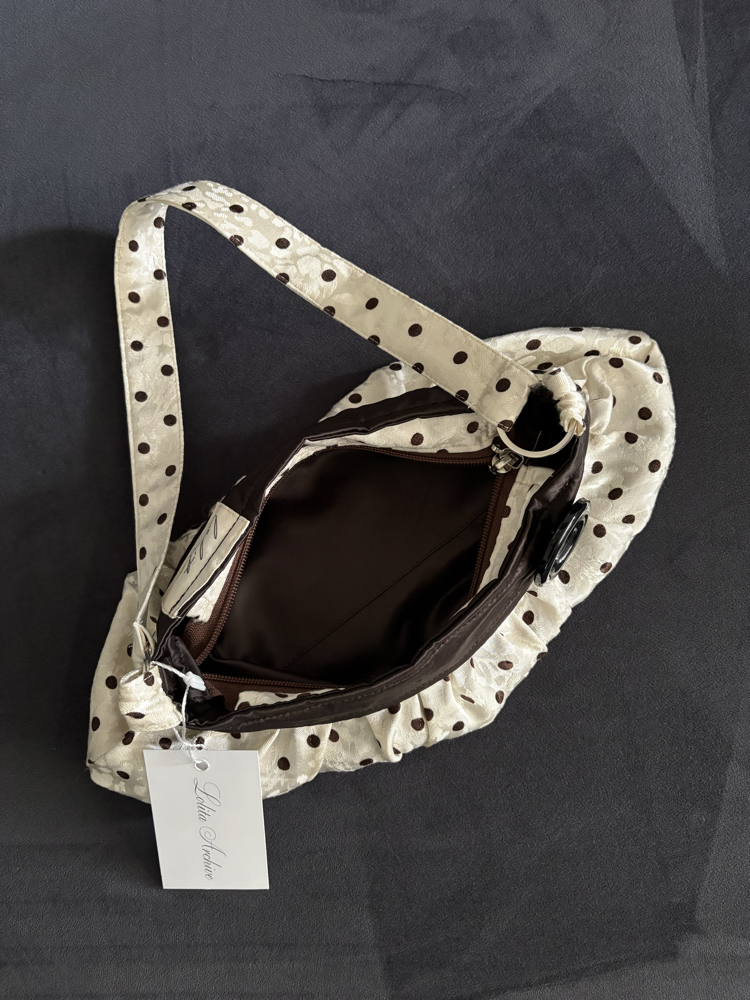 %100 Silk Button Bag