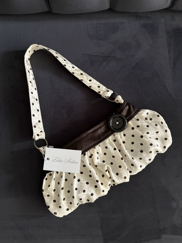 %100 Silk Button Bag