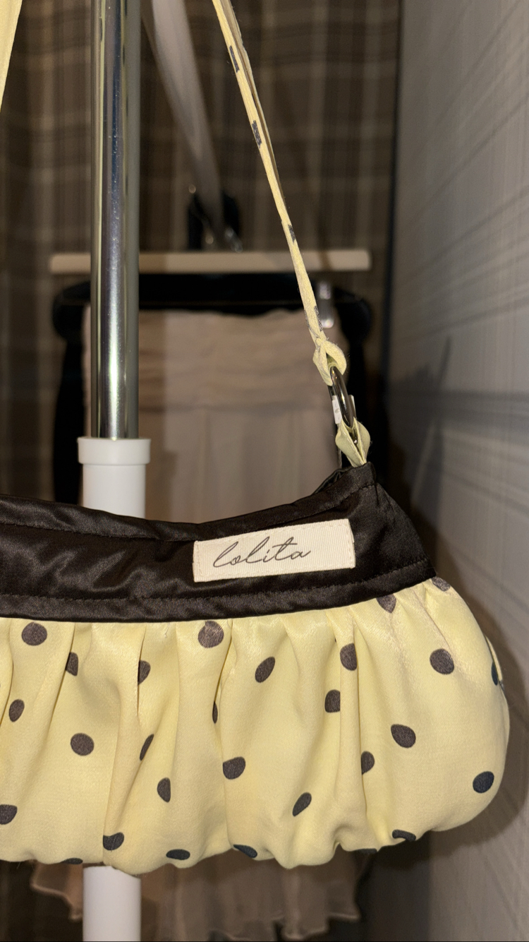 Butter Yellow Button Bag