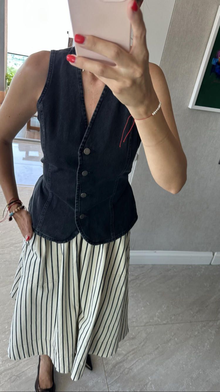 Denim Yelek
