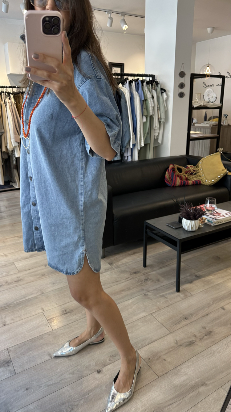 Salaş Denim Elbise(kalıp geniştir!
