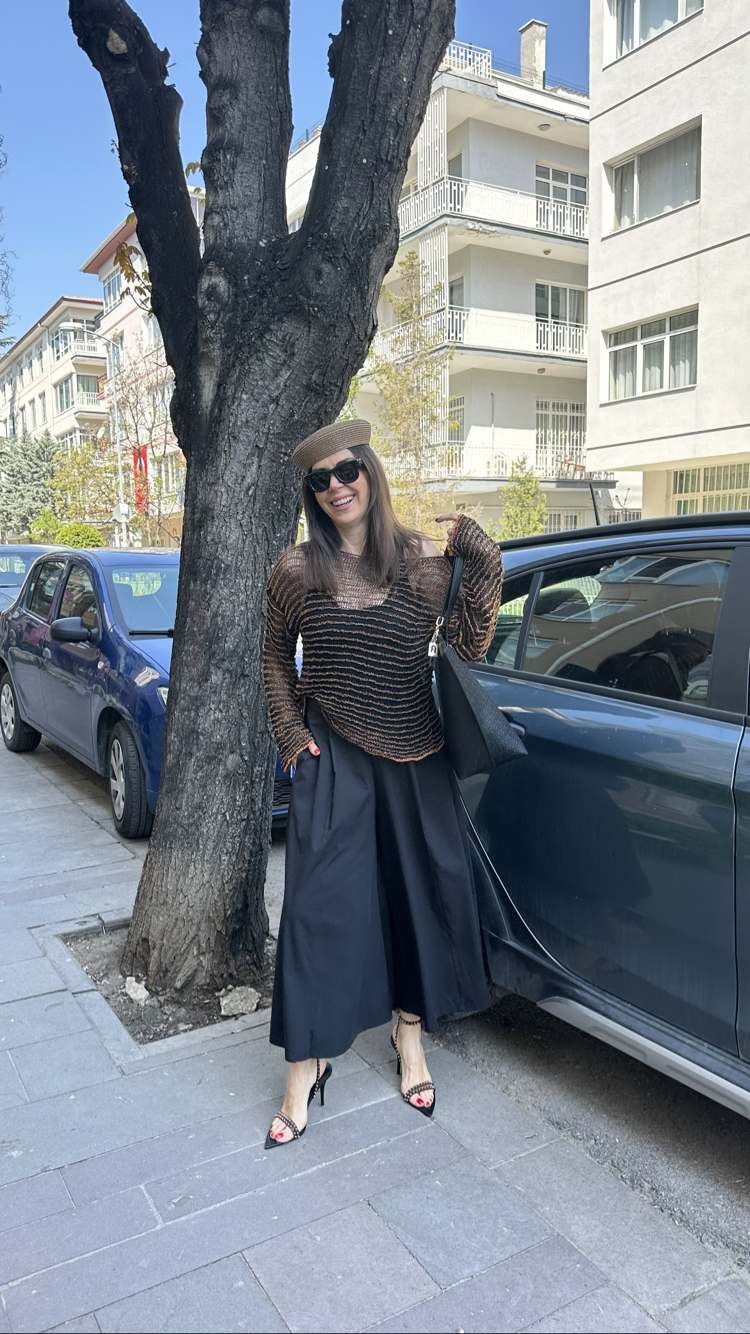 Etek Görünümlü Pantolon(siyah)