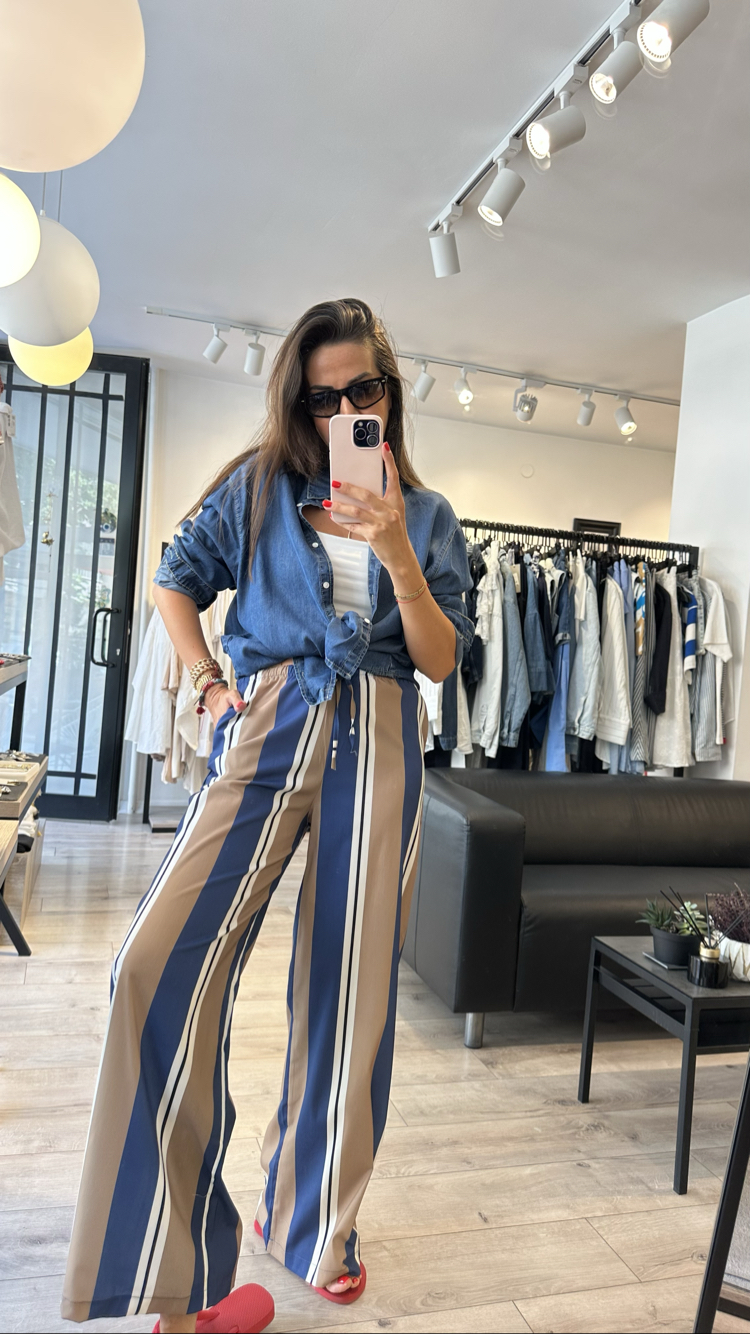 Yumuşak Tensel Denim Gömlek