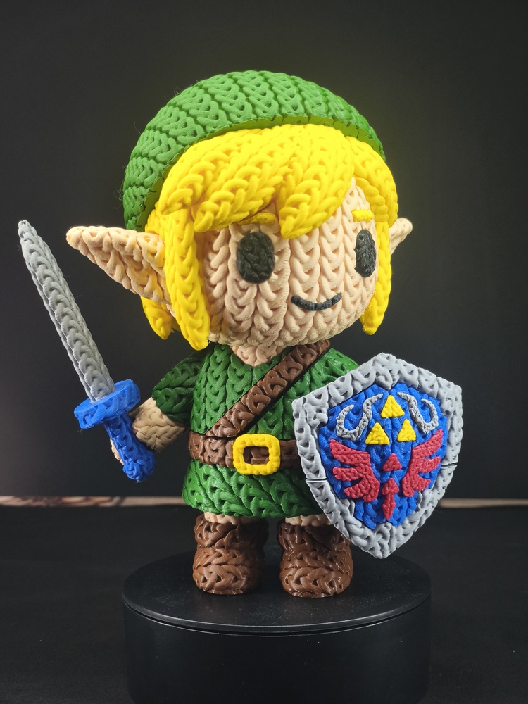 The Legend Of Zelda Örgü Desenli Link Figürü