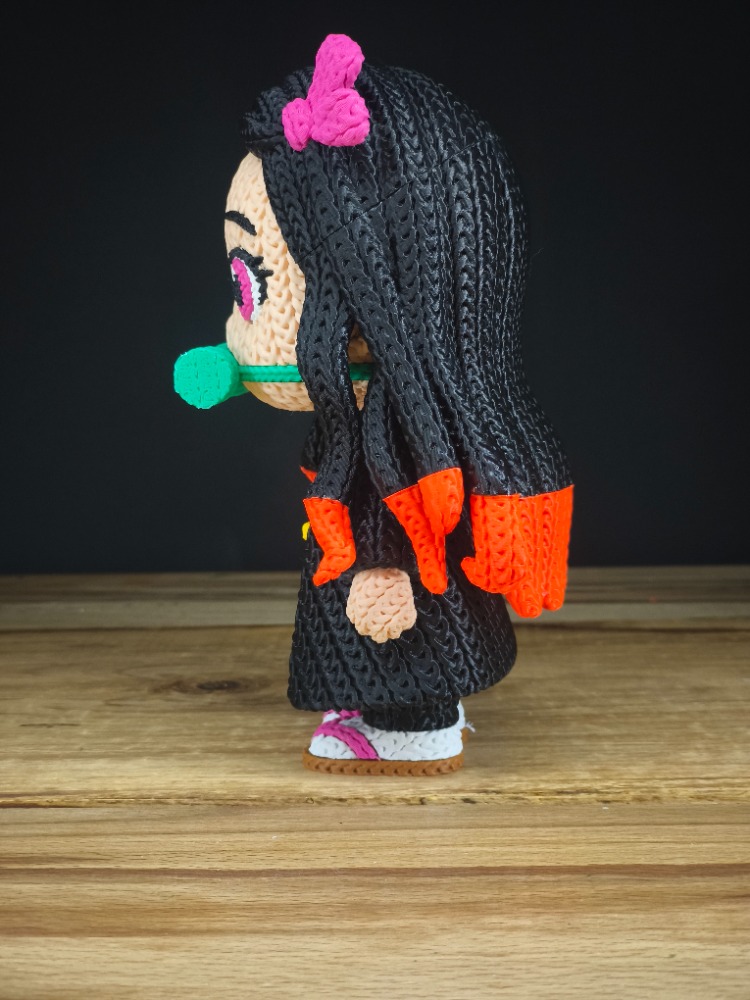 Demon Slayer Örgü Desenli Nezuko Figürü