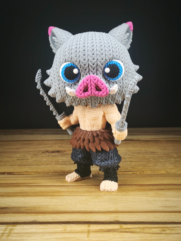 Demon Slayer Örgü Desenli İnosuke Figürü