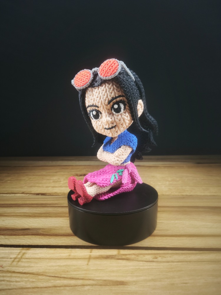 One Piece Örgü Desenli Nico Robin Figürü