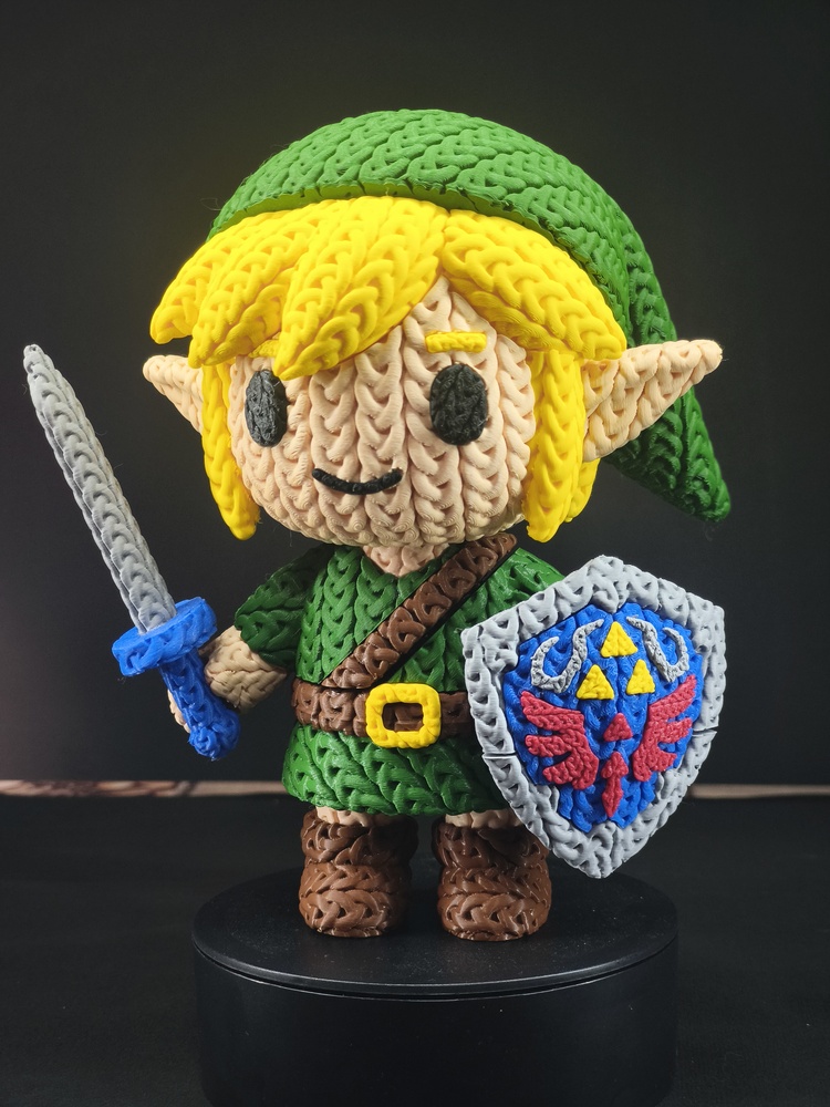 The Legend Of Zelda Örgü Desenli Link Figürü