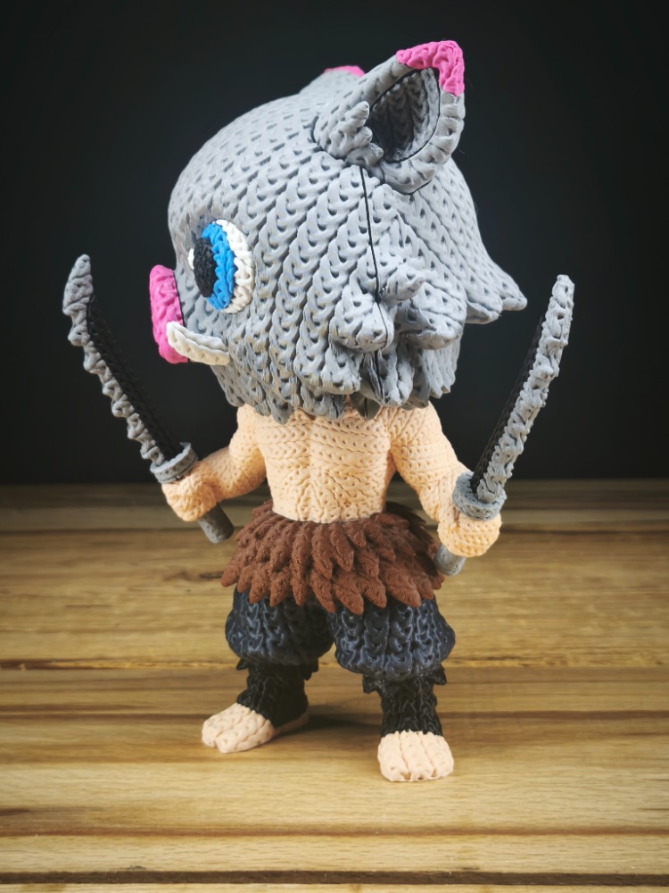 Demon Slayer Örgü Desenli İnosuke Figürü