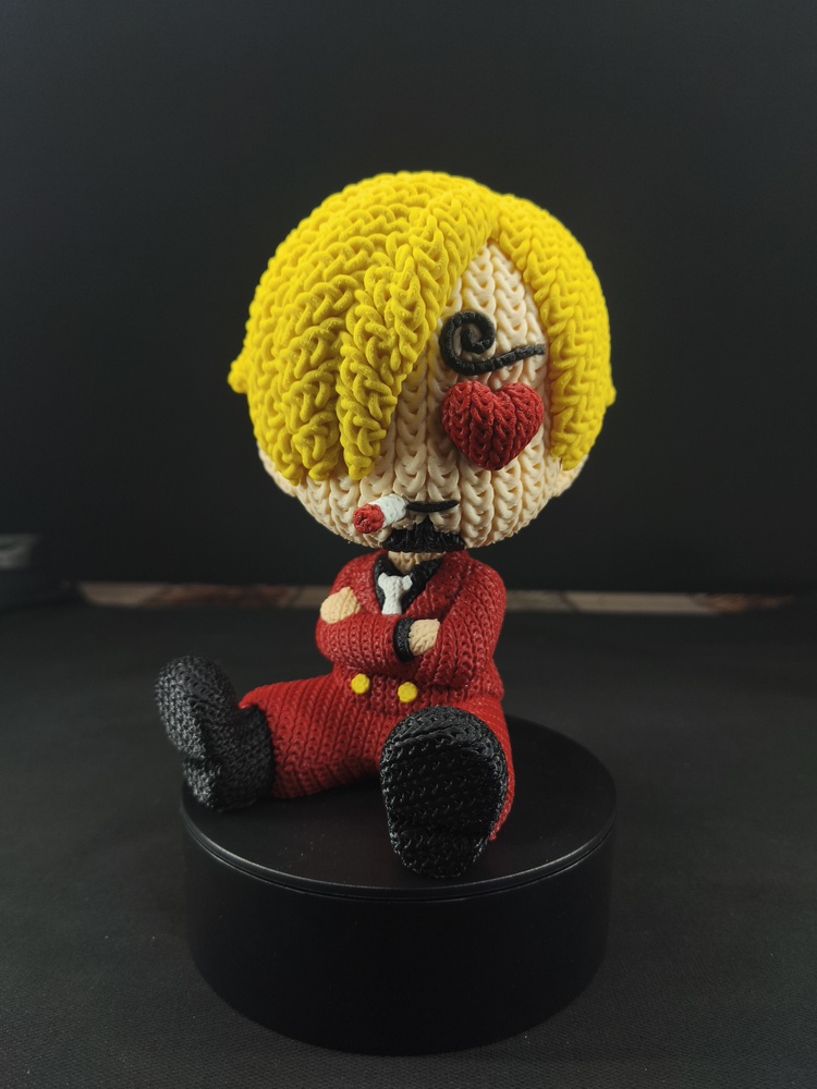 One Piece Örgü Desenli Sanji Figürü