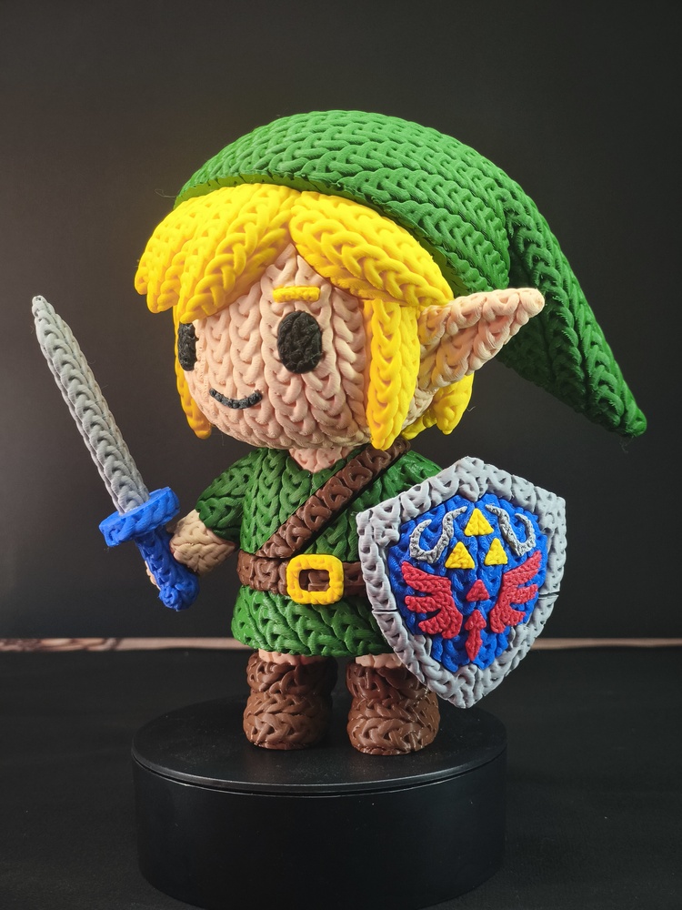 The Legend Of Zelda Örgü Desenli Link Figürü
