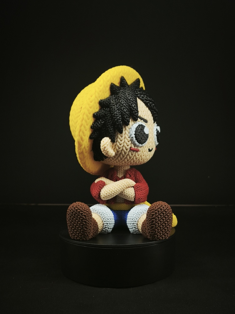 One Piece Örgü Desenli Luffy Figürü