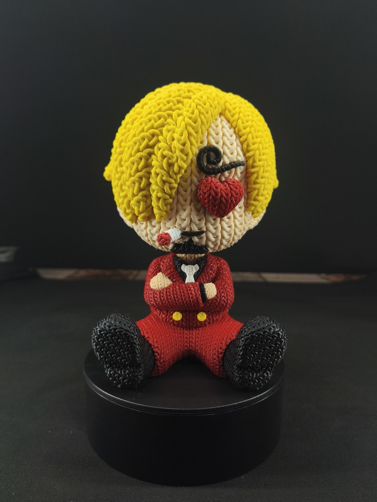 One Piece Örgü Desenli Sanji Figürü